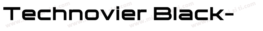 Technovier Black字体转换